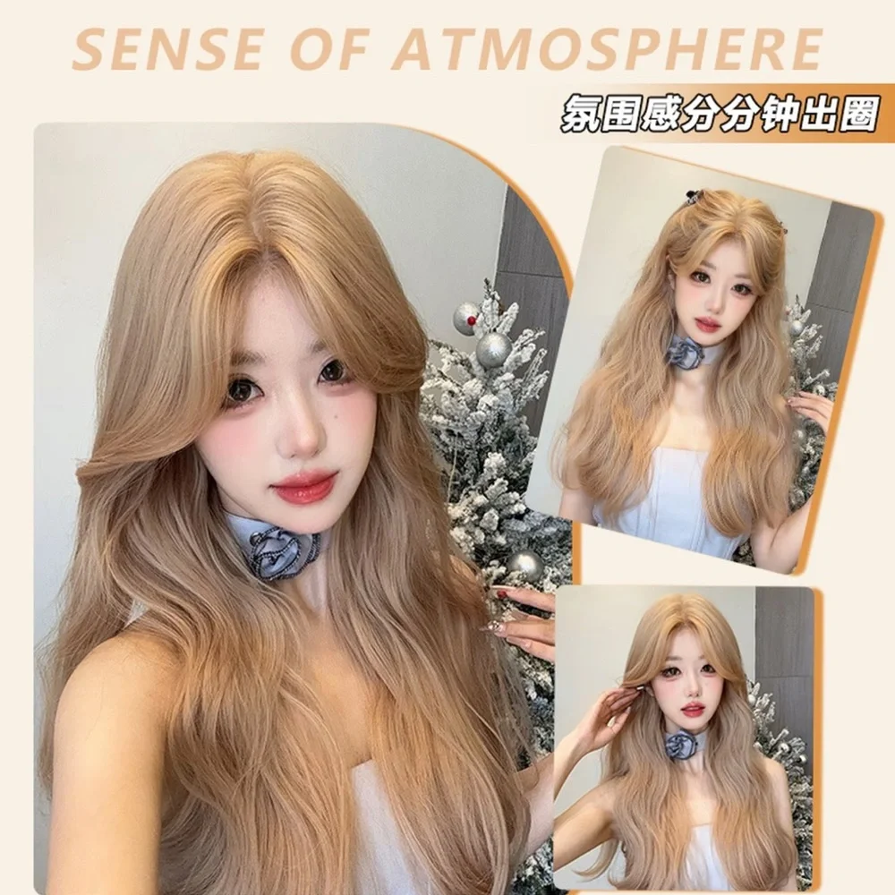 Premium Synthetic 24 Inches Long Wavy Hair Wig - Blonde